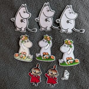 Moomin Snorkmaiden Little My embroidered iron-on patches (3 For $12) New